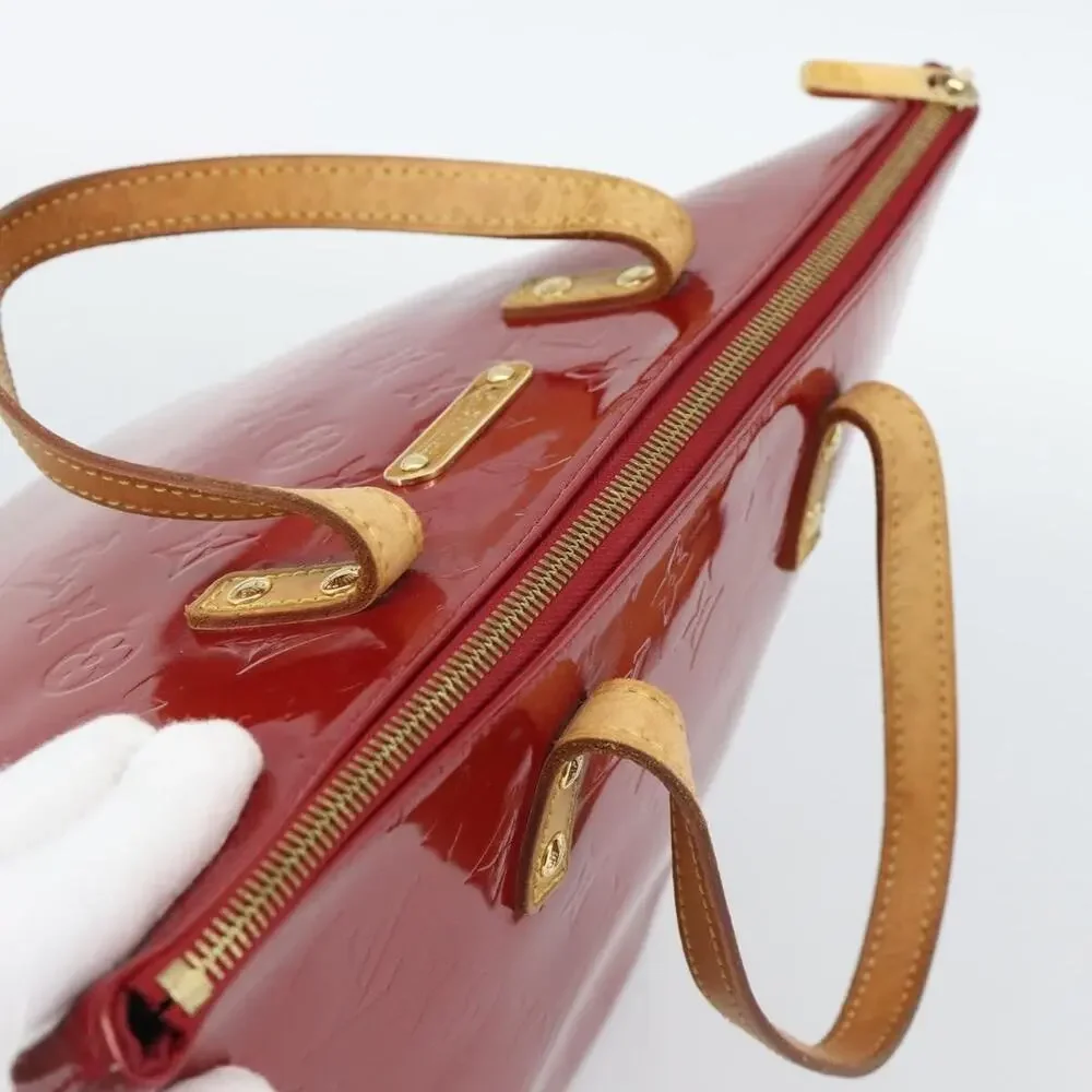 Louis Vuitton Monogram Vernis Bellevue PM Handbag Red